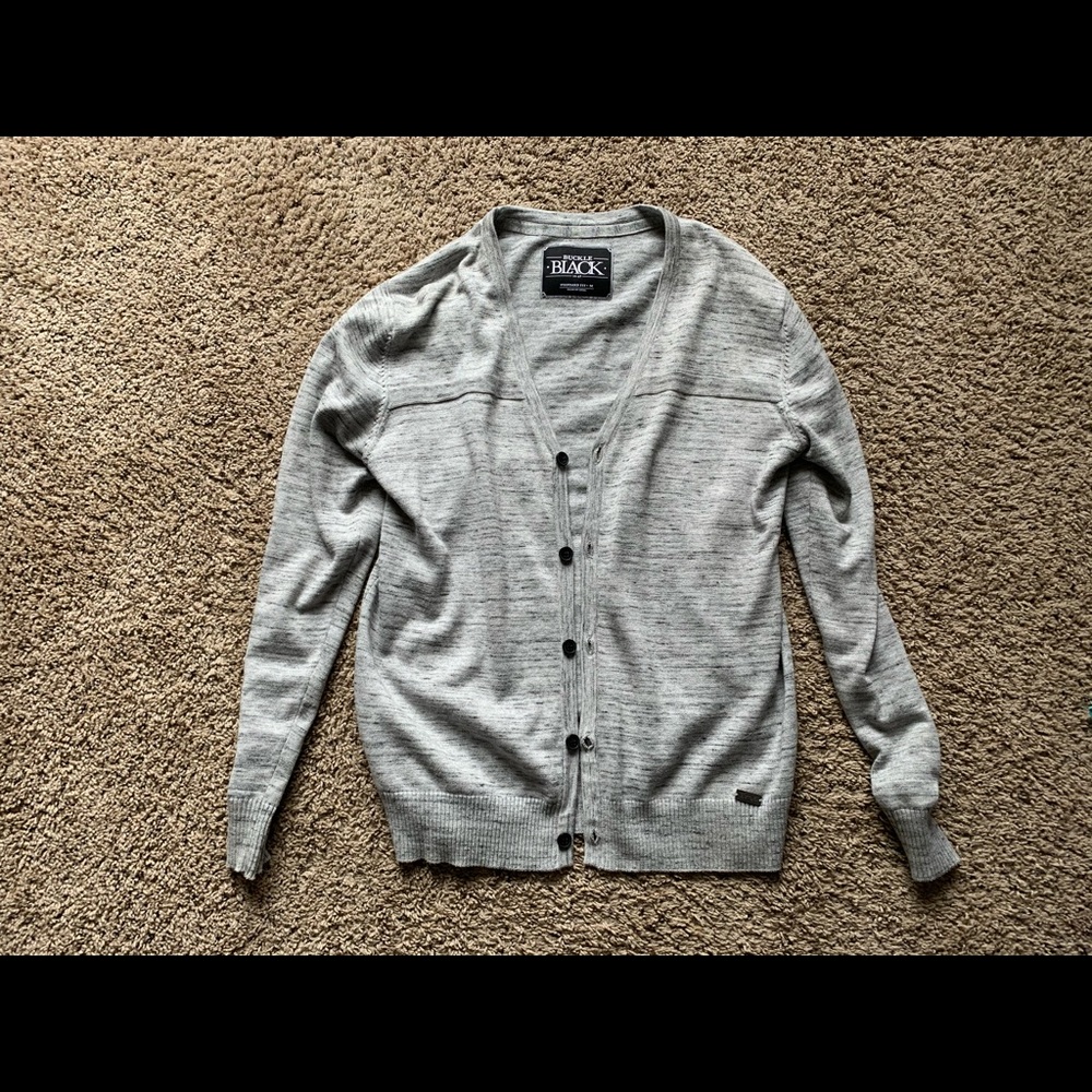 Buckle Black Cardigan